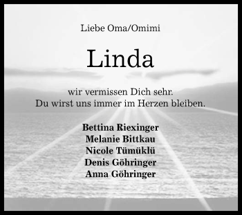 Anzeige von Linda OmaOmimi von Reutlinger Generalanzeiger