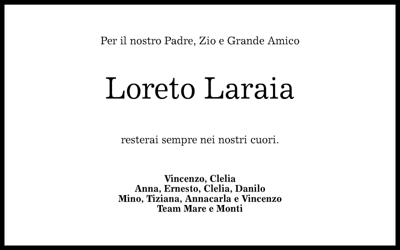  Traueranzeige für Loreto Laraia vom 04.05.2016 aus Reutlinger Generalanzeiger