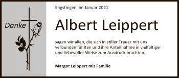 Anzeige von Albert Leippert von Reutlinger General-Anzeiger