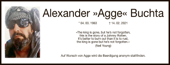 Anzeige von Alexander  Buchta von Reutlinger General-Anzeiger